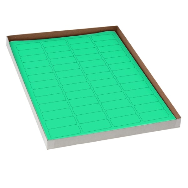 Cryo Label Laser Sheets  43x19mm for Cryovials Green
